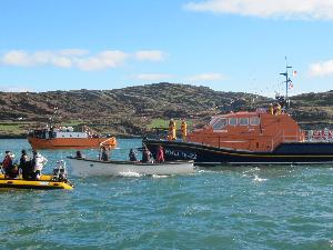 Alan Massey with Dn Aengus in foreground