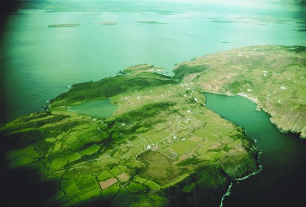 Aerial photo of Caep Clear Island