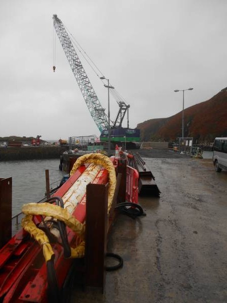 Crane on Duffy's Pier Cape Clear Island